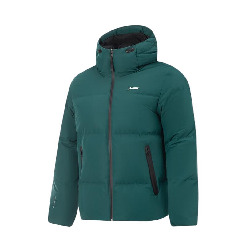 Li-Ning Men s Hot Pot Series Hooded Duck Down Jacket AYMV417 XXL