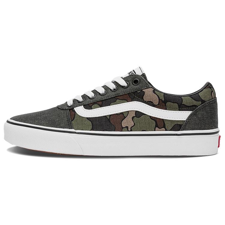Vans Ward Low Top Casual Skate Shoes Gray Green Camouflage Gray Green Brown Men s VN0A5HTSBLK EU 39