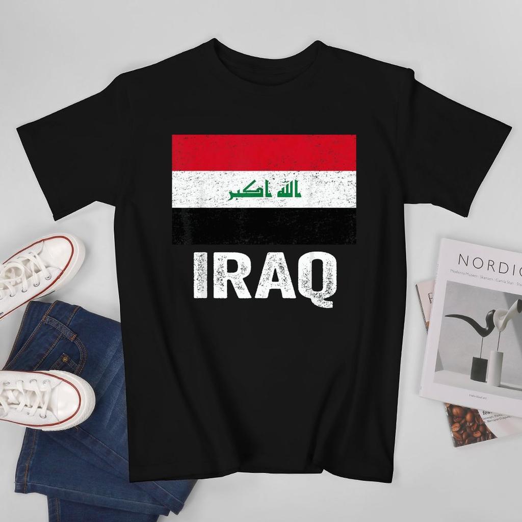 More Design Iraq Flag Iraqans Unisex Tshirt Tees Tshirt Oneck T Shirts Unisex Boys Clothing 100 Cotton