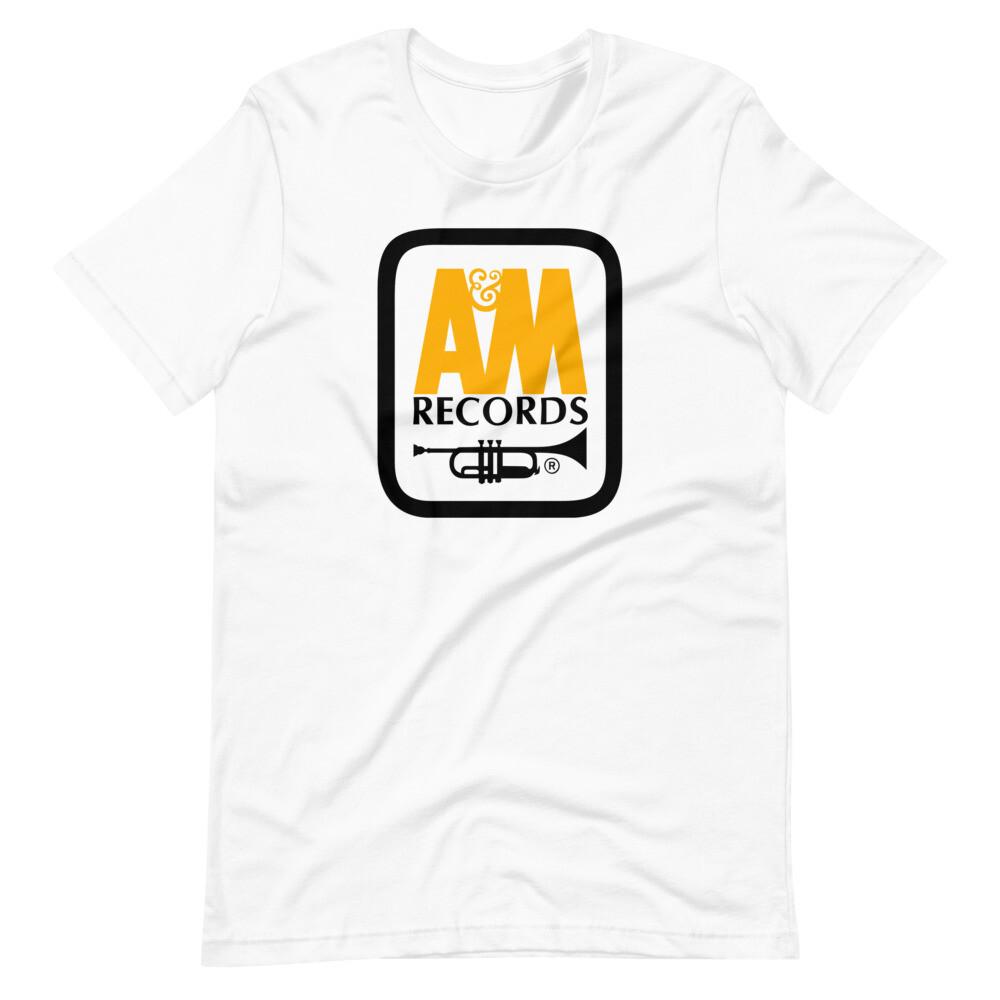 A&M Records White Graphic Tee Short-Sleeve Unisex T-Shirt