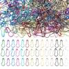 200pcs Rust-Resistant Locking Marker Metal Gourd Pins Multicolor Iron Safety Pin Latch Sewing Tools Tag Clips Knitting Marker