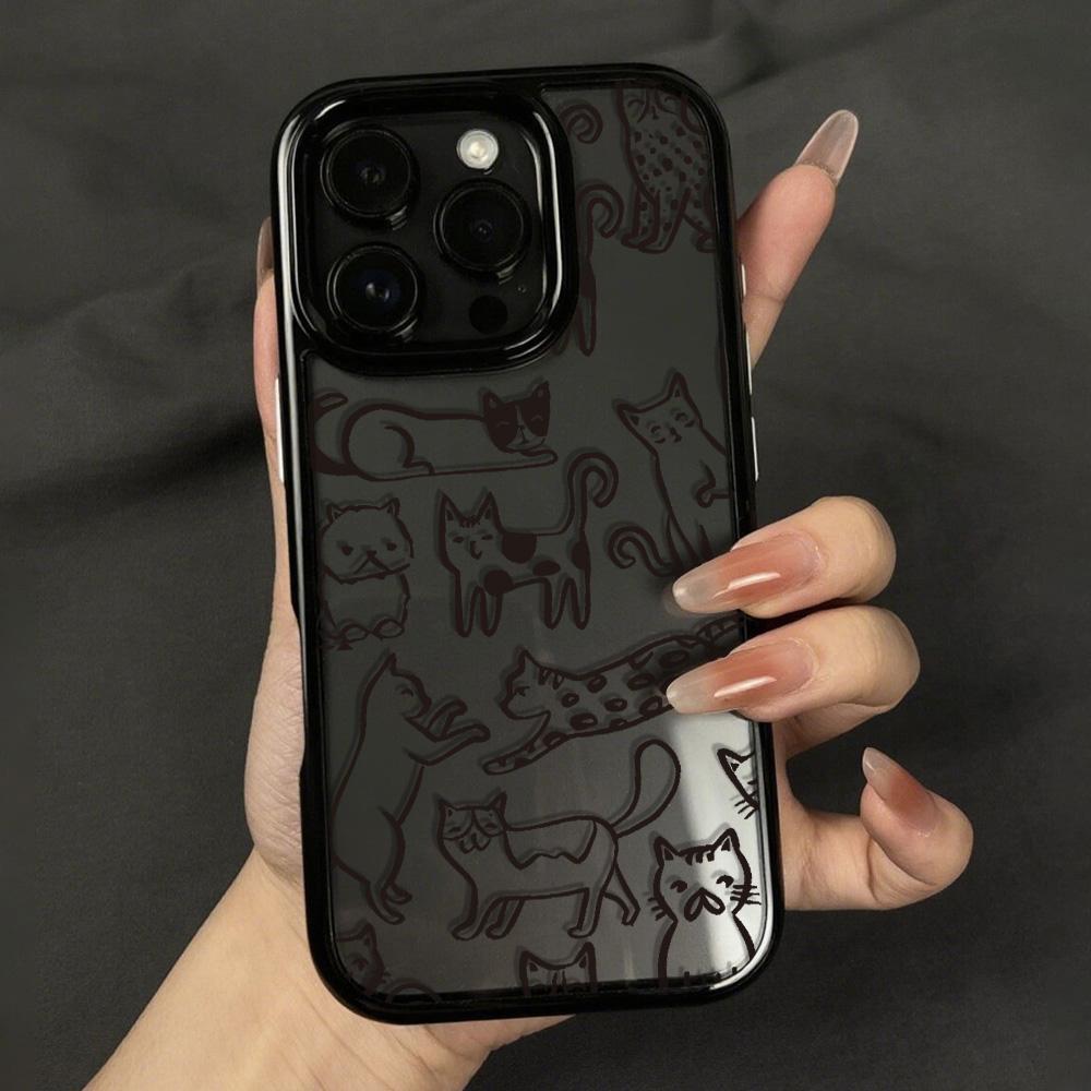 Acrylic Phone Case For iPhone 11 13 16 ProMax Case iPhone 13 14 15 ProMax 12 13 ProMax Case Samsung A55 A05S A54 A06 S22 A15 S23 A12 A22 A52S Cartoon