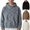 Erkek Kapüşonlu Sweatshirt Kışlık Dış Mekan Giyim İçin Kalın Sıcak Kapüşonlu Sweatshirt