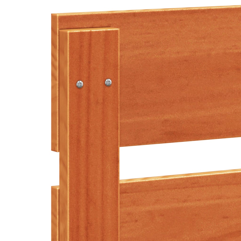 Headboard Wax Brown 150 Cm Solid Pine Wood