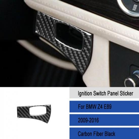 For BMW Z4 E89 09-16 Carbon Fiber Engine Start Switch Key Hole Panel Cover Trim
