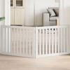 Vidaxl Foldable Pet Safety Gate, 2 Panels, White, 160Cm