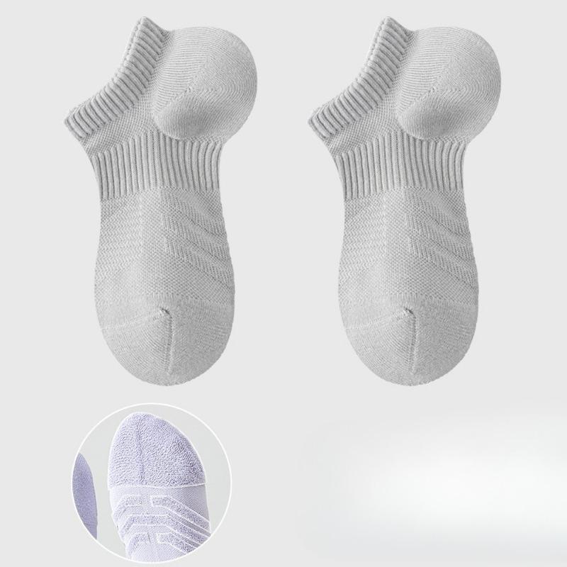 Women's Spring and Summer New Hair Ring All Kinds of Antibacterial Deodorant Mesh Sports Boneless Boat Socks