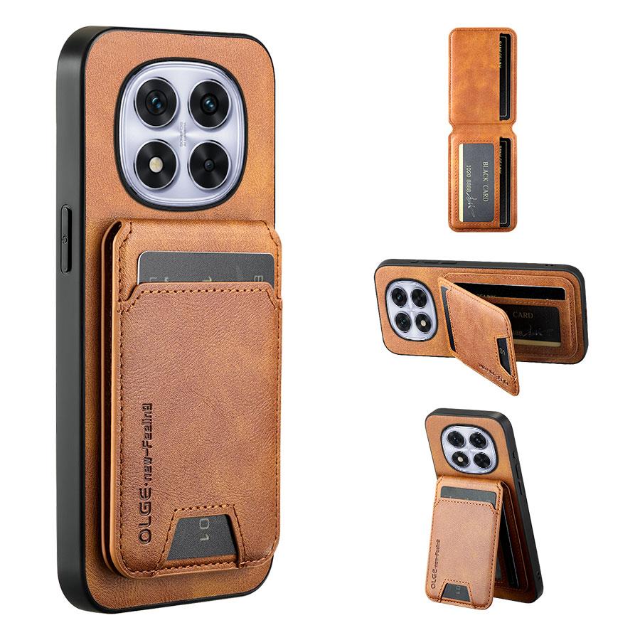 Portafoglio Porta Carte Custodia per Redmi Note 14 Pro Plus 14 4G 5G Cover Magnetica Pelle Mag-safe Stand Guscio Morbido Antiurto Fundas