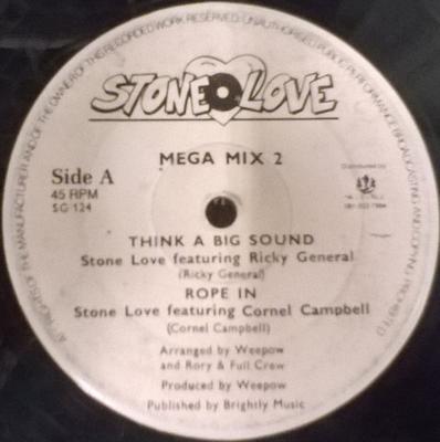 12inch Record STONE LOVE MOVEMENT - Mega Mix 2 SG124 Stone Love 1993 UK Reggae, Ska & Dub Used