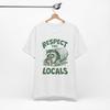 Respect the Locals Raccoon Design Tee | Vintage Dumpster Raccoon Illustration