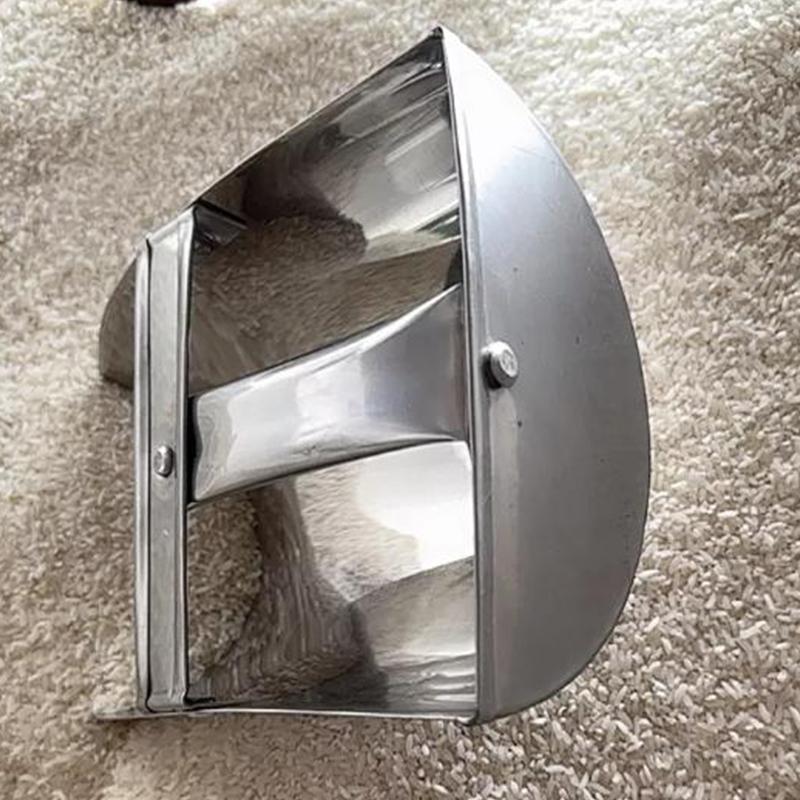 Pala Riso Grande Capacità in Metallo Pala Mangime Cereali Multifunzionale Manico Ergonomico Liscio Cucina Supermercato Fattorie