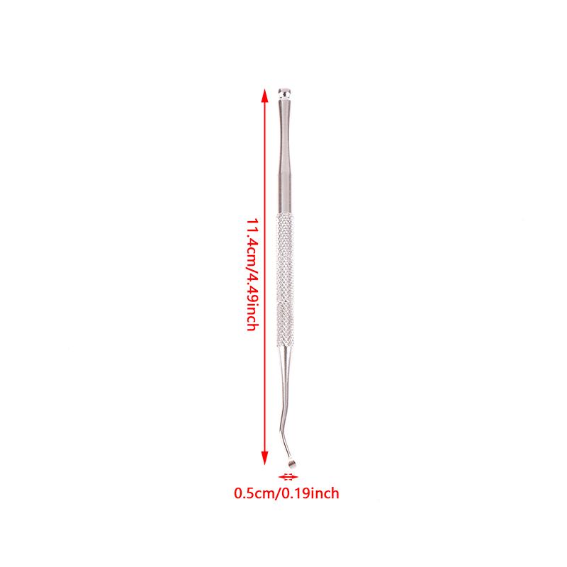 

Dual-End Nail Cleaning Stick – Stainless Steel Tool for Manicure, Pedicure, and Nail Correction