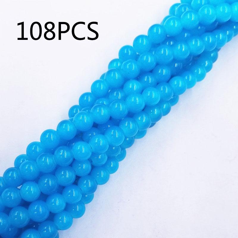 70/108pcs 8mm Glass Loose Beads DIY Handmade Accessories for Bracelet Necklace  Jewelry Making