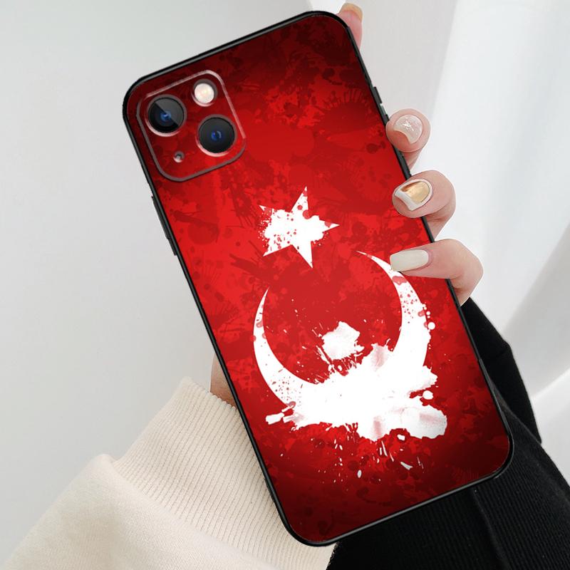 Republic of Turkey Realistic Flag Phone Case For iPhone 17 Pro Max 14 13 12 11 15 16 Pro Max mini 16 15 Plus 16e 17 Air Cover
