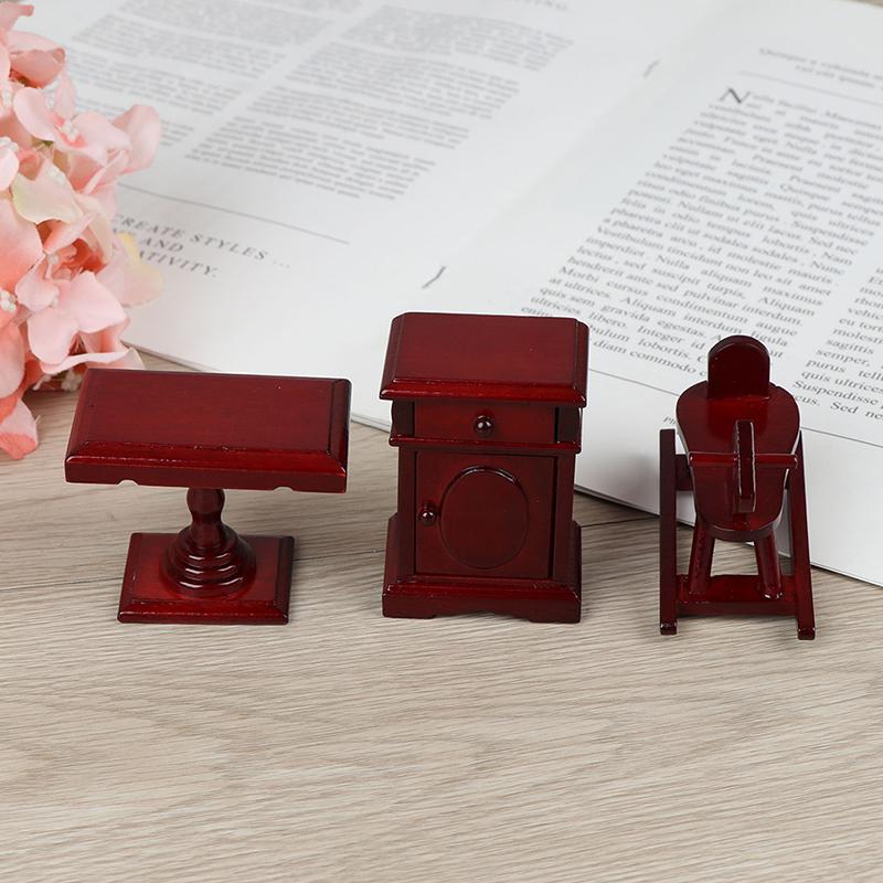 Dollhouse Miniature Wooden Room Furniture 1:12 Accessories Toys For Children