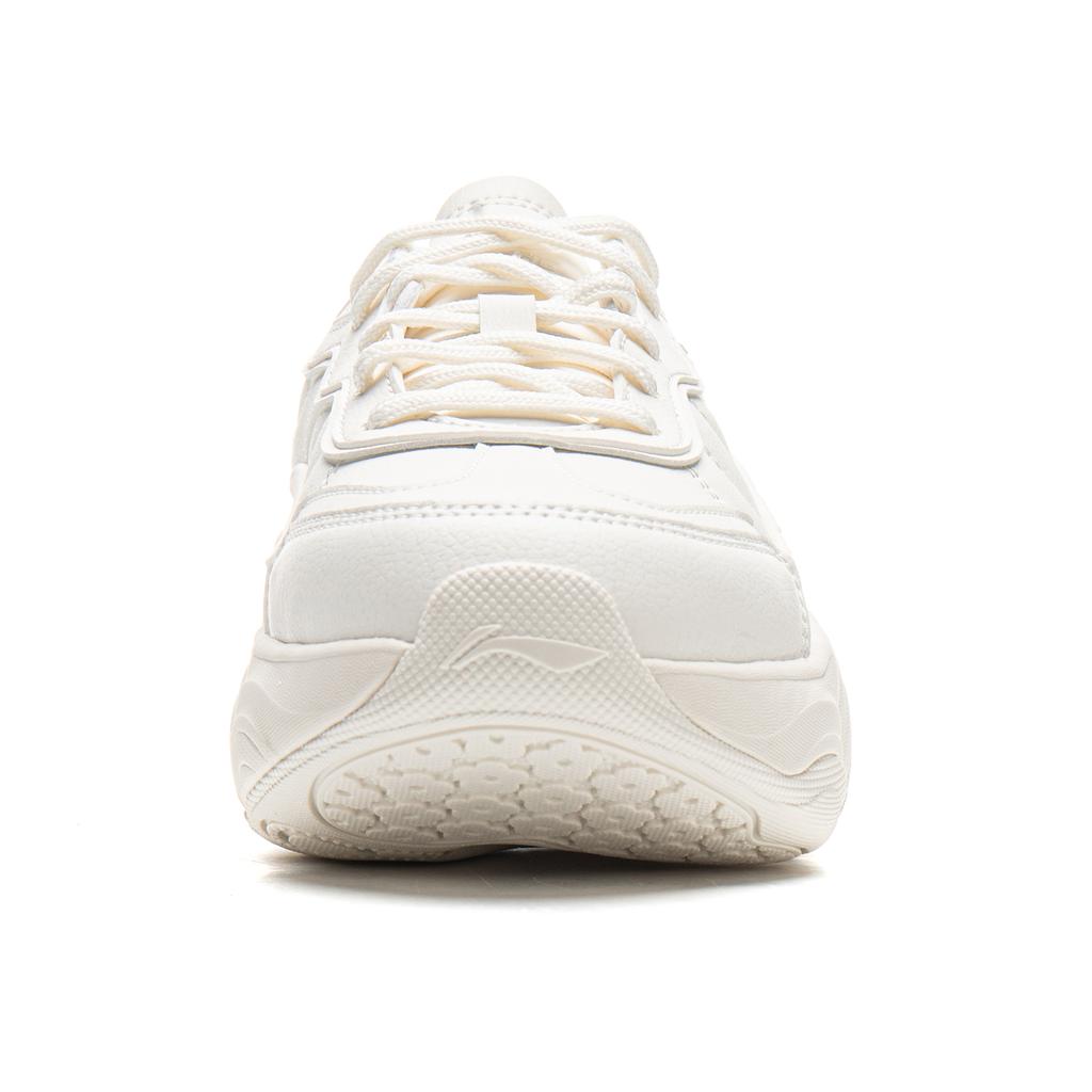 Li Ning Honey Soft Rebound Thick Sole Slimming Bread Shoes Shock Absorbing Wear Resistant Height Increasing Low Top Casual Running Shoes AGCU342-1