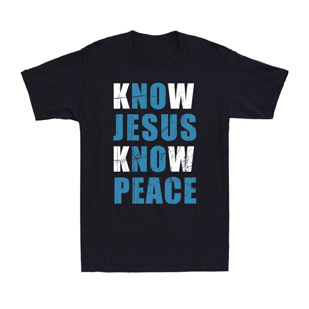 No Jesus No Peace Shirt Funny Christian Faith Religious Vintage Men s T-Shirt S разноцветный