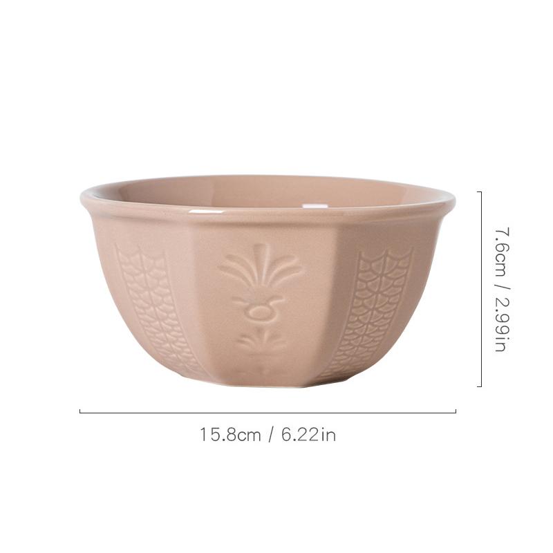 6‑Inch Mid‑Eastern Style Ceramic Bowl Embossed Tulip Glazed Exquisite Chocolate Bowl Arabic Snacks Candy Dish for Home Party