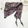 New high-end triangle scarf fashion silk scarf women's small square scarf spring and summer warm scarf thin scarf outside