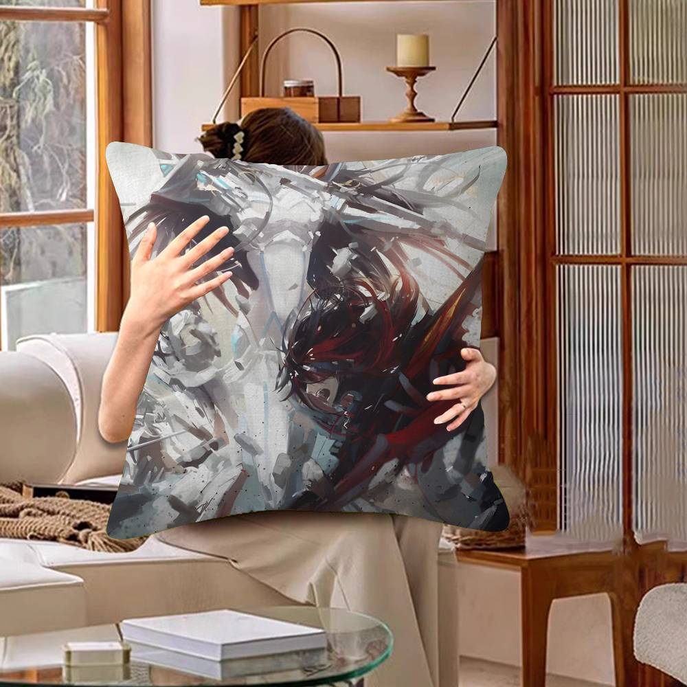 1pc Cool Anime K-KILL La KILL Vintage Cushion Cover Inches Farmhouse Decor Home Throw Pillow Covers for Couch Decorations