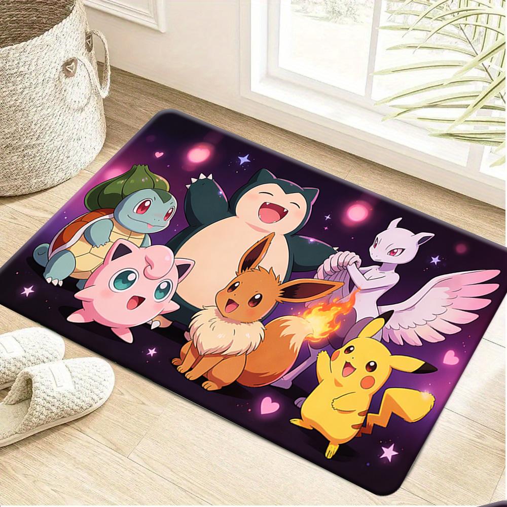 Eevee Tropical Beach Print Doormat Anti-slip Absorbent Floor Mat for Home Entrance Bedroom Living Room Decor