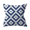 Navy Blue Mandala Nordic Geometric Pillowcase 45x45 Cushion Cover Decorative Pillow Sofa Cushion Home Decor Polyester