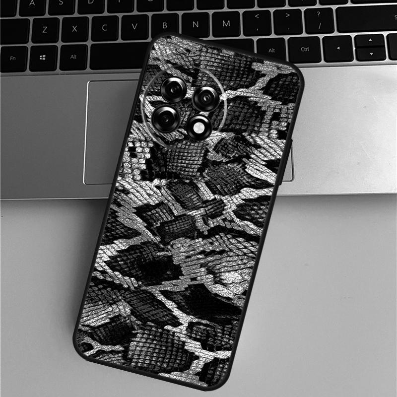 Snake Skin Print Case For OnePlus Nord 5 CE 3 4 Lite N20 N30 OnePlus 15R 13R 12R 13T 10T 10 Pro 11 12 13 Cover