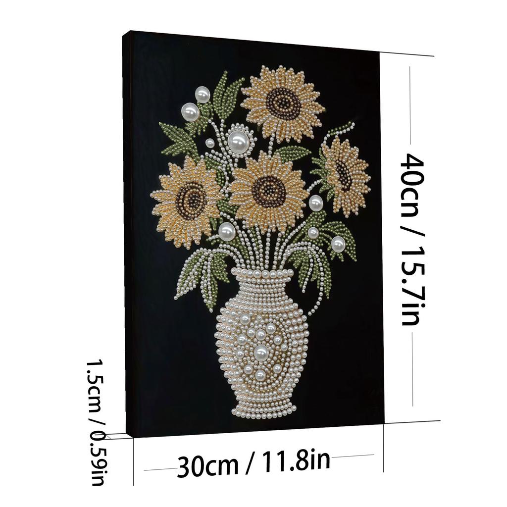 DIY Pearl Art Painting for Adults Home Wall Decoration Gifts Pearl Gem Paintings Picture Arts Craft 30x40cm With Frame