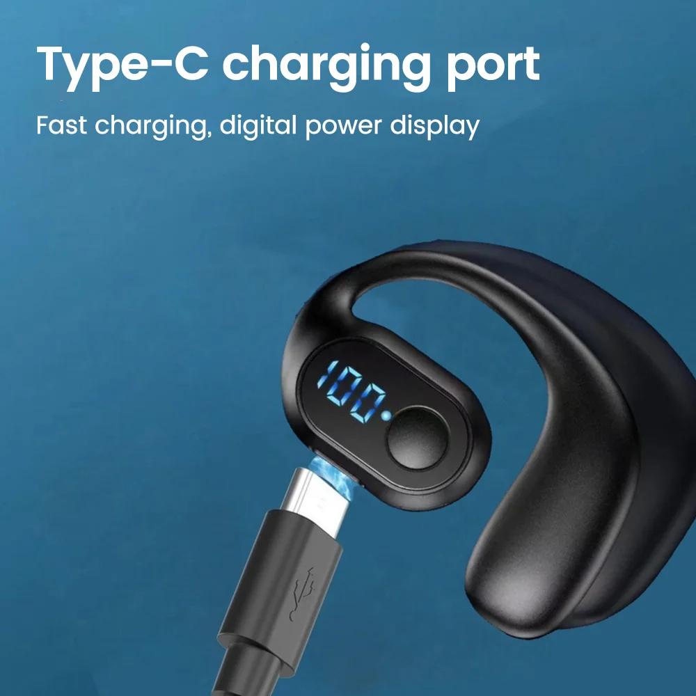 KY2 Pro Ear Hook Wireless Earphones Bluetooth-compatible 5.3 Mini Handsfree Waterproof Sport Music Headset Single  Earbuds