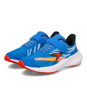 Shunsoku Meninos Sapatos Infantis Sapatos Esportivos Sapatos Escolares Wing Slider WING SLIDER Modelo Velocidade Hayabusa Tênis Infantis Dia do Esporte Tira Azul [Shunsoku]