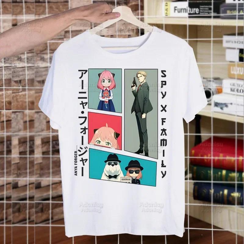 Spy X Family Spy Family Anya Smug Tshirt Men Shirt Harajaku Mens Casual Yor Forger Loid Forger Bond Forger Tee Short Sleeve Tops