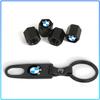 Fashion Car Tire Valve Caps with Car Badge Keyring Keychain Set For BMW M Performance 1 3 5 7 Series M3 M4 M5 M6 X1 X3 X5 X6 X7 E30 E34 E36 E39 E4