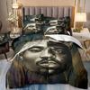 3D-DruckerRapper Tupac 2Pac Bettwäsche-Sets Bettbezug Kissenbezug Erwachsene Junge Mädchen Schlafzimmerdekoration Kinder Einzel-Doppelgröße Geschenk