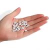 100Pcs Acrylic Letter Round Flat Beads DIY Jewelry Making Accessories