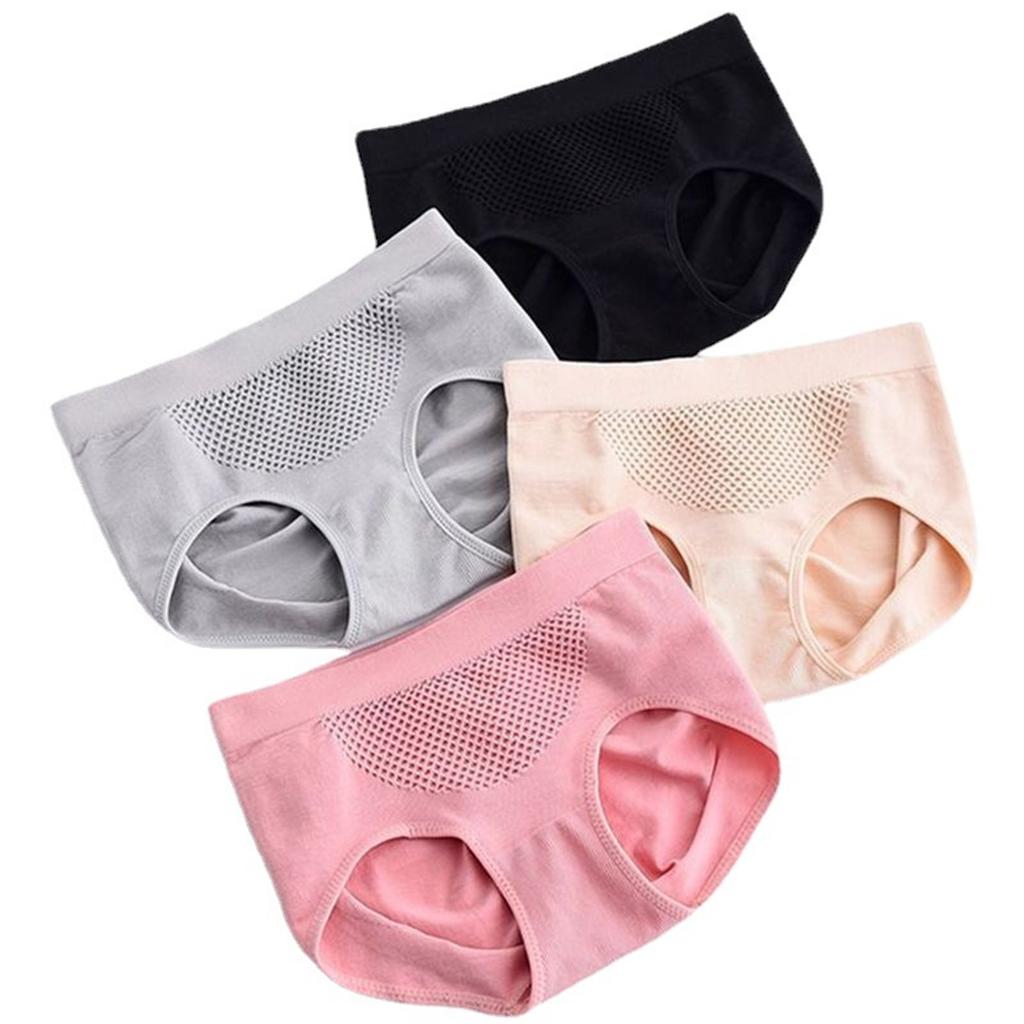 Women's Breathable Cotton Butt Lifter Panties Honeycomb Weave Seamless Soft Underwear