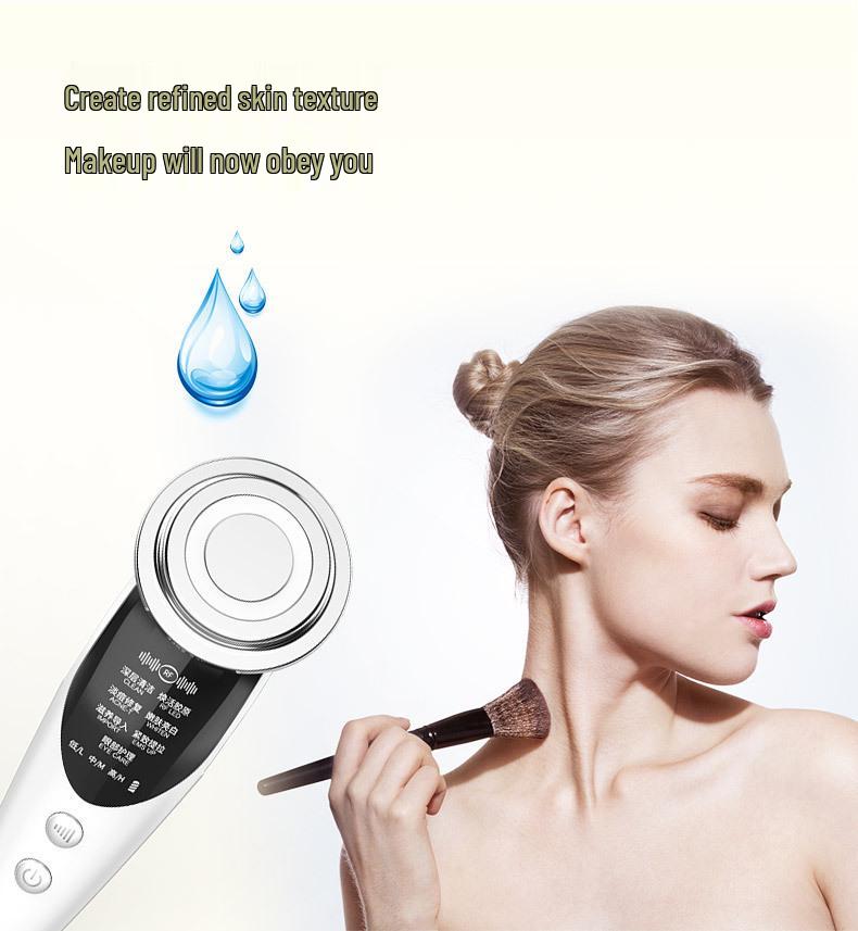 EMS Microcurrent Facial Beauty Device: Handheld Skin Rejuvenation with Color Light Therapy