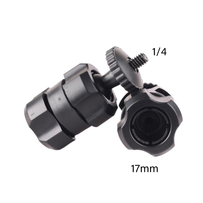 Universal 17mm Female Ball Head Converter 1/4-20 External Thread Suitable For Photography Equipment Mobile Device Mounts