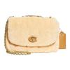 Pillow Shearling Plush Smooth Leather Portable Crossbody Bag , Shoulder Bag Women's Ecru (Unisex) Crossbody Bags CE721 B4NA