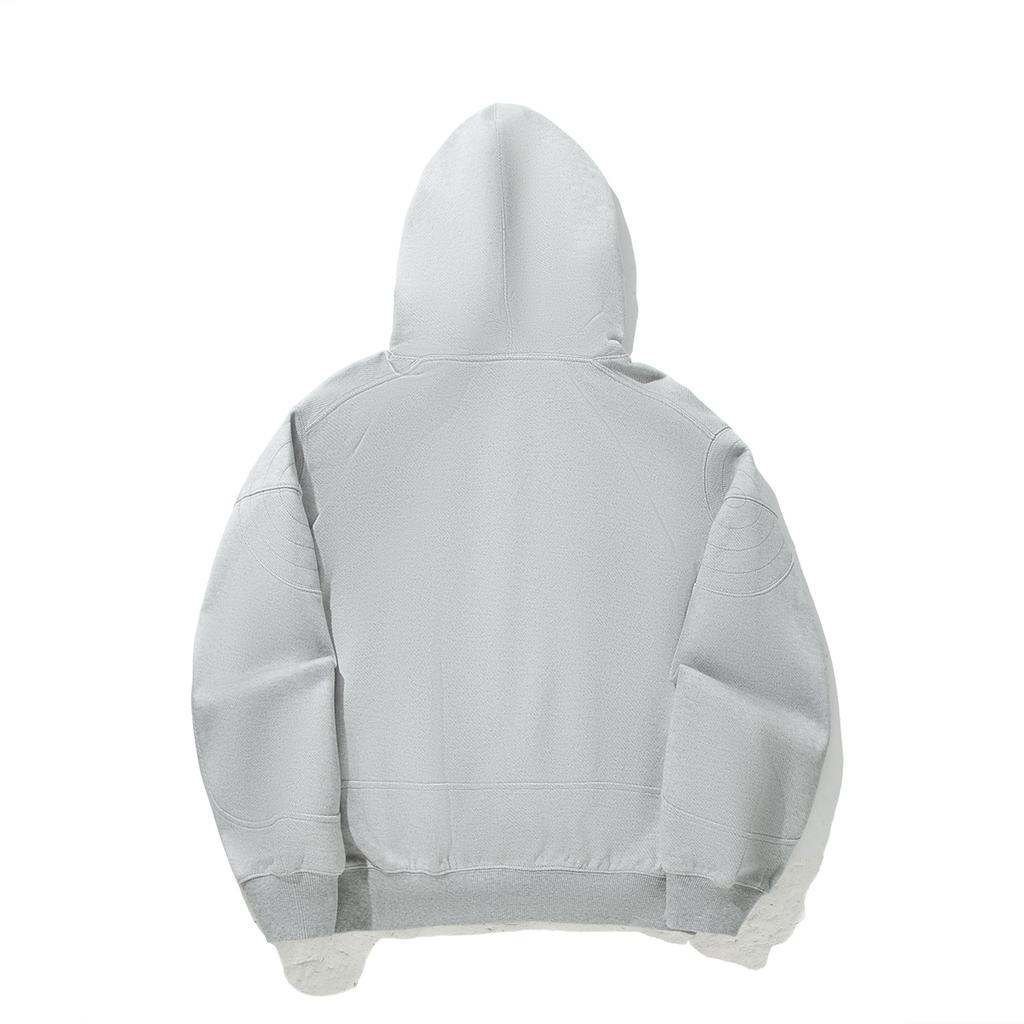 Li Ning Sweatshirts Women's Heather Gray Shark Gray Hooded Moderate Cardigan AWDVE52-2