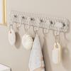 6 Hooks Coat Rack Wall Mounted Hook for Kitchen Bathroom Clothes Hanger