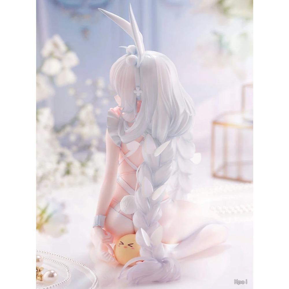 18CM Anime Game Azur Lane MNF Le Malin Figure Lazy White Rabbit 1/4 Listless Lapin Ver TF Edition Model Toy Gift Action Figure