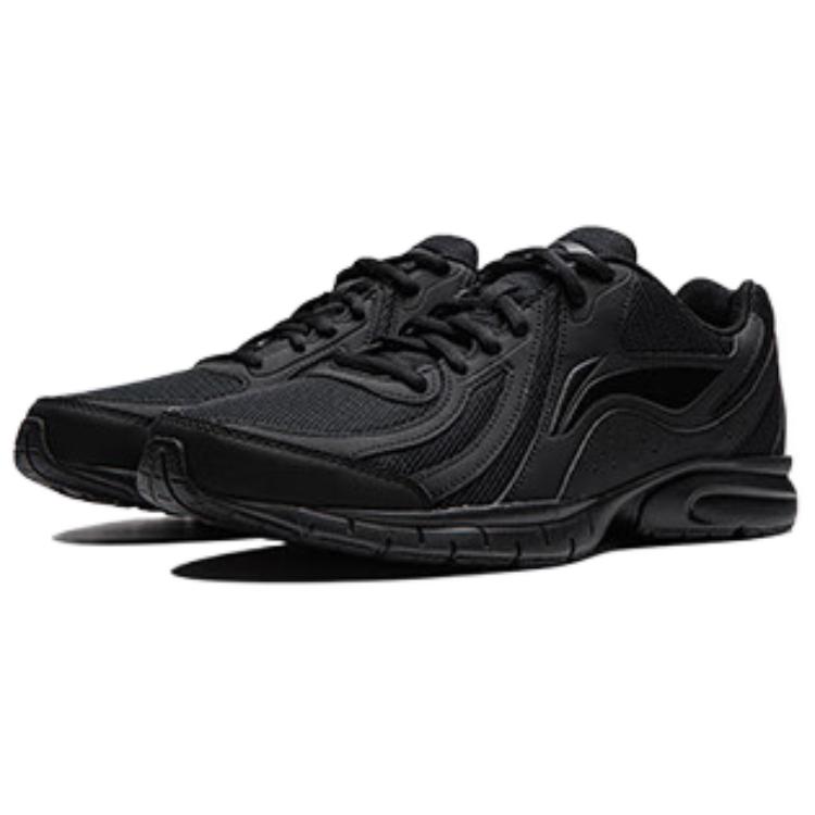 New LiNing Anti-Slip Wear-Resistant Low-Top Running Shoes Men's Black ARSU109-3
