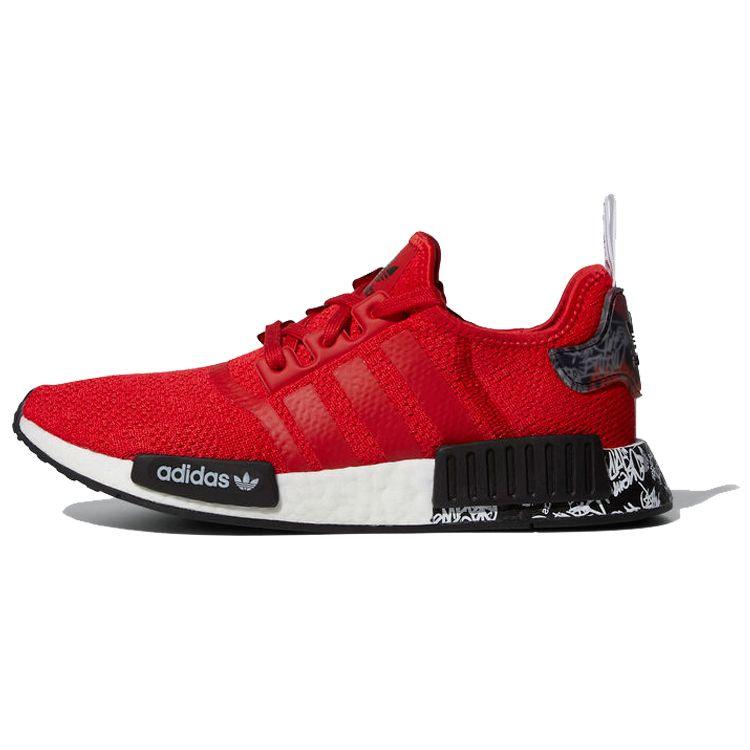 

adidas NMD_R1 Graffiti - красные мужские кроссовки черные EG7581