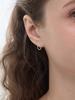 Lucore Silver 925 Twisted Teardrop Stud Earrings