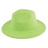 British retro jazz hat easiest for match chain hat women's large brim woolen hat felt hat imitation sheep hat flat brim hat no