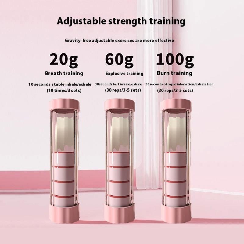 Портативний тренажер для дихання з опором Пристрій для тренування об'єму легенів Тренажер для м'язів живота Для домашнього спортзалу Простий у використанні