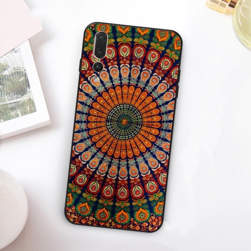 Indian Mandala Pattern For Huawei Nova Y73 Y72 Y90 Y70 Y60 Y91 Y61 12s 12i 11i 8i 9 10 SE P60 P30 Pro P40 Lite Case