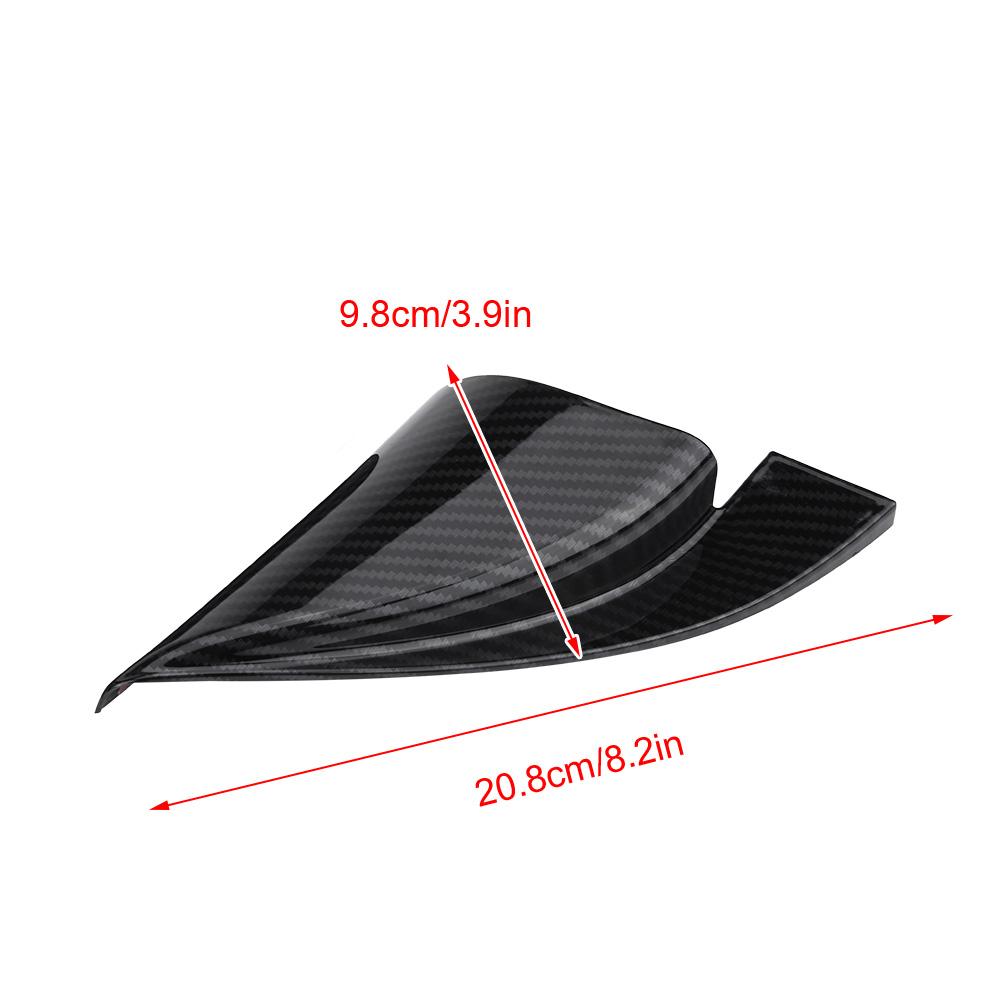 Front Door A Pillar Triangle Cover Trim for Hyundai Encino Kauai Kona 1720 SUV Carbon Fiber