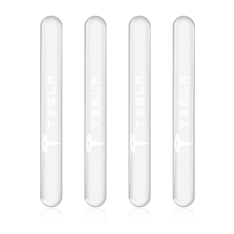 4PCS Transparent Car Door Anti-collision Protector Bumper Strip Sticker For Tesla Model 3 Model X S 2016-2023  Model Y Decals TM3 TMX