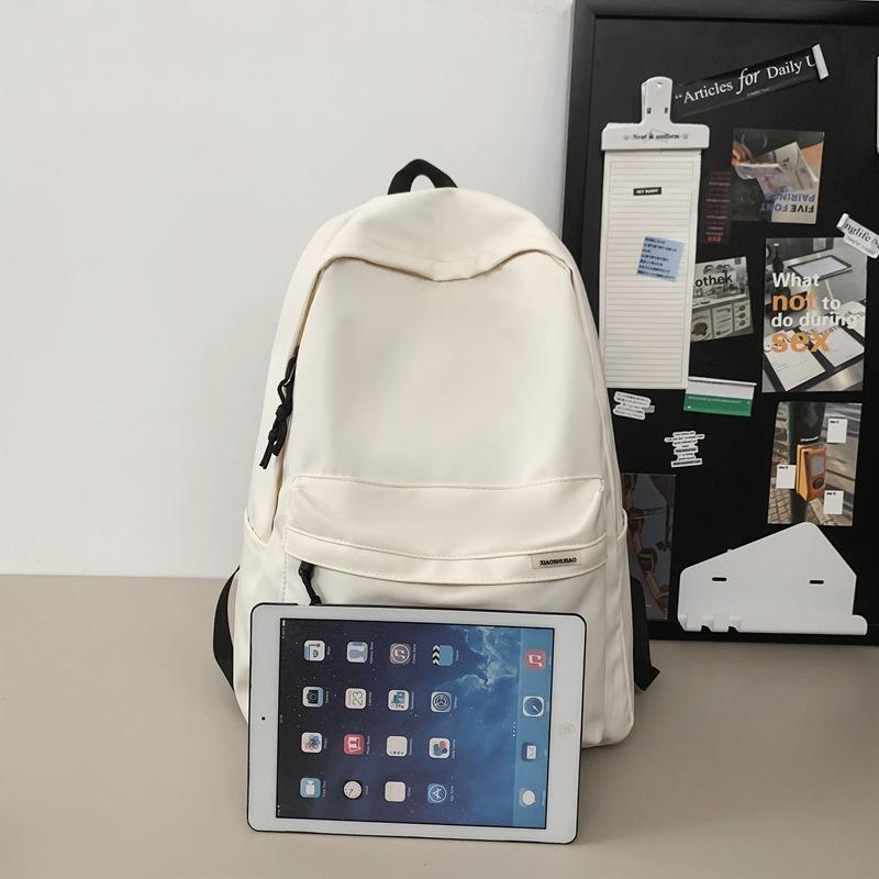 Koreansk Campus-stil Ryggsäck, Enkel och Avslappnad Datorryggsäck, Trendig och Modemedveten, Stor Kapacitet Studentryggsäck